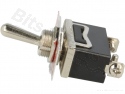 Toggle switch with nameplate single pole on/off/on SP3T